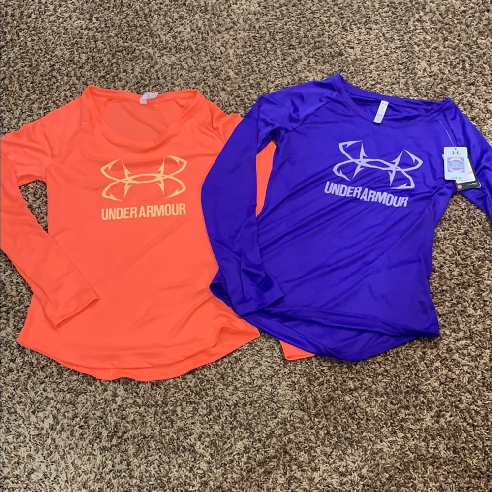BNWT Under Armour small fishing UPF shirts